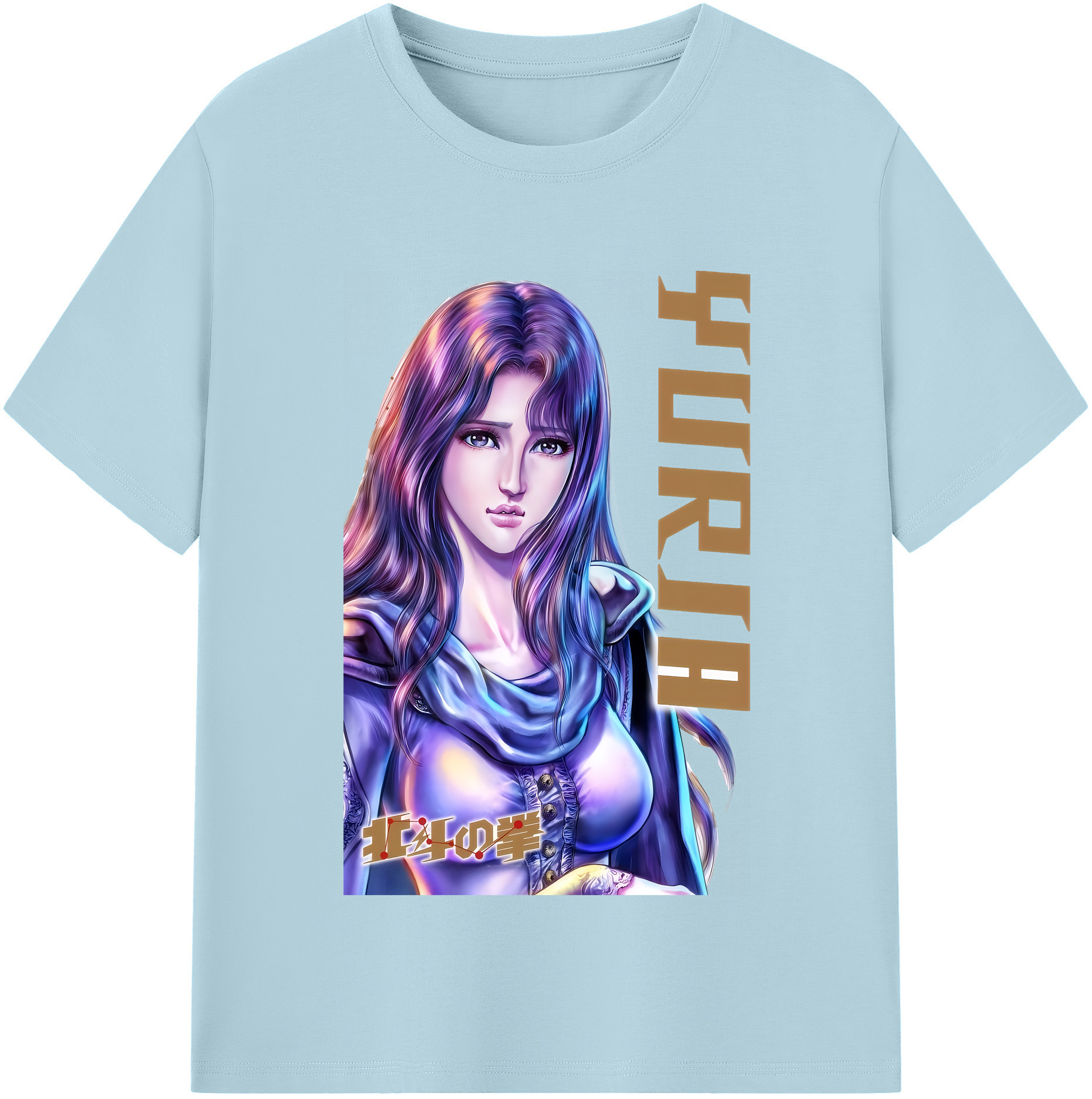 （画像用） 北斗の拳 Fist of the North Star 綿100％半袖Tシャツ（フロントプリント）